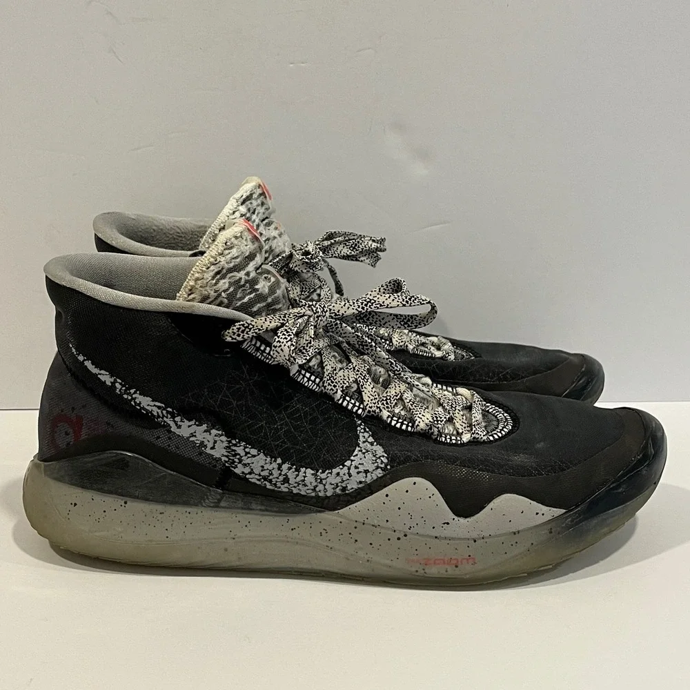 Nike KD 12 Black Wolf Grey Basketball Shoes AR4229-002 Mens Size 12